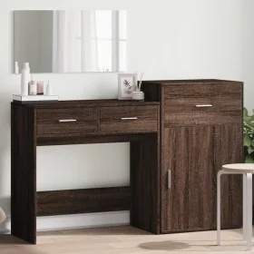 Juego de tocador de 3 piezas madera de ingeniería marrón roble by , Bedroom furniture sets - Ref: Foro24-3276524, Price: 165,...