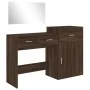 Juego de tocador de 3 piezas madera de ingeniería marrón roble de , Conjuntos de muebles para dormitorios - Ref: Foro24-32765...