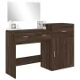 Juego de tocador de 3 piezas madera de ingeniería marrón roble de , Conjuntos de muebles para dormitorios - Ref: Foro24-32765...