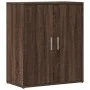 Aparador de madera de ingeniería 2 uds marrón roble 60x31x70 cm by , Sideboards - Ref: Foro24-3276545, Price: 116,86 €, Disco...