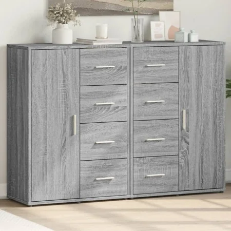 Aparadores 2 uds madera de ingeniería gris Sonoma 60x31x84 cm de , Aparadores - Ref: Foro24-3276593, Precio: 204,27 €, Descue...