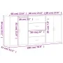 Aparadores 3 uds madera de ingeniería gris Sonoma 60x31x84 cm von , Sideboards - Ref: Foro24-3276579, Preis: 241,41 €, Rabatt: %