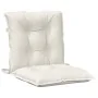 Cojines silla respaldo bajo 2 ud tela crema melange 100x50x7 cm by , Cushions for chairs and sofas - Ref: Foro24-4002385, Pri...