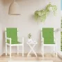 Cojines silla respaldo bajo 2 ud tela verde melange 100x50x4 cm by , Cushions for chairs and sofas - Ref: Foro24-4002460, Pri...