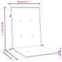 Cojines silla respaldo bajo 2 ud tela verde melange 100x50x4 cm by , Cushions for chairs and sofas - Ref: Foro24-4002460, Pri...