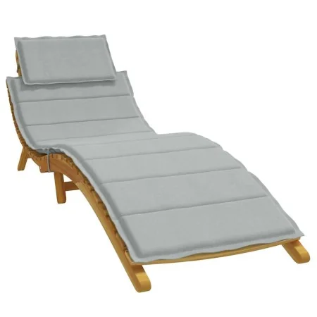 Cojín para tumbona tela gris claro melange 186x58x3 cm de , Cojines para sillas y sofás - Ref: Foro24-4002476, Precio: 38,51 ...