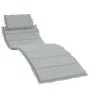 Cojín para tumbona tela gris claro melange 186x58x3 cm de , Cojines para sillas y sofás - Ref: Foro24-4002476, Precio: 38,51 ...