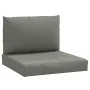 Cojines para sofá de palets 2 uds tela gris oscuro melange by , Cushions for chairs and sofas - Ref: Foro24-4002642, Price: 5...