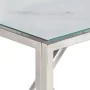 Mesa consola acero inoxidable plateado y vidrio templado de , Mesas auxiliares - Ref: Foro24-349995, Precio: 174,26 €, Descue...