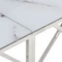 Mesa consola acero inoxidable plateado y vidrio templado de , Mesas auxiliares - Ref: Foro24-349995, Precio: 174,26 €, Descue...