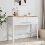 Mesa consola FLORO madera maciza de pino blanco 89,5x36,5x73 cm by , Side tables - Ref: Foro24-374021, Price: 129,97 €, Disco...
