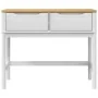Mesa consola FLORO madera maciza de pino blanco 89,5x36,5x73 cm by , Side tables - Ref: Foro24-374021, Price: 129,97 €, Disco...