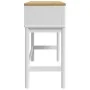 Mesa consola FLORO madera maciza de pino blanco 89,5x36,5x73 cm by , Side tables - Ref: Foro24-374021, Price: 129,97 €, Disco...