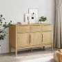 Aparador FLORO madera maciza de pino marrón cera 114x43x74 cm de , Aparadores - Ref: Foro24-374023, Precio: 216,00 €, Descuen...