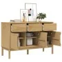 Aparador FLORO madera maciza de pino marrón cera 114x43x74 cm de , Aparadores - Ref: Foro24-374023, Precio: 216,00 €, Descuen...