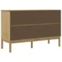 Aparador FLORO madera maciza de pino marrón cera 114x43x74 cm de , Aparadores - Ref: Foro24-374023, Precio: 216,00 €, Descuen...