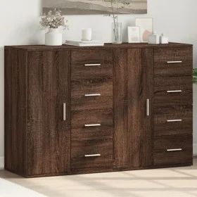 Aparadores 2 uds madera de ingeniería roble marrón 59x39x80 cm by , Sideboards - Ref: Foro24-3276636, Price: 198,17 €, Discou...