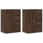 Aparadores 2 uds madera de ingeniería roble marrón 59x39x80 cm by , Sideboards - Ref: Foro24-3276636, Price: 198,17 €, Discou...