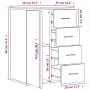 Aparadores 2 uds madera de ingeniería roble marrón 59x39x80 cm by , Sideboards - Ref: Foro24-3276636, Price: 198,17 €, Discou...