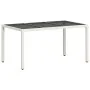 Set comedor jardín 7 pzas cojines ratán sintético vidrio blanco von , Gartensets - Ref: Foro24-3278582, Preis: 554,58 €, Raba...