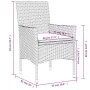 Set comedor jardín 7 pzas cojines ratán sintético vidrio blanco von , Gartensets - Ref: Foro24-3278582, Preis: 554,58 €, Raba...