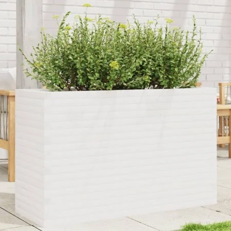 Jardinera madera maciza de pino blanco 110x40x68,5 cm by , Pots and planters - Ref: Foro24-3282495, Price: 251,50 €, Discount: %