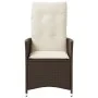 Sillón reclinable de jardín con cojines ratán sintético marrón von , Gartenstühle - Ref: Foro24-365639, Preis: 131,27 €, Raba...