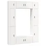 Set de muebles de TV 8 pzas madera contrachapada blanco brillo by , TV Furniture - Ref: Foro24-3188816, Price: 469,37 €, Disc...