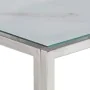 Mesa consola acero inoxidable plateado y vidrio templado by , Side tables - Ref: Foro24-350011, Price: 138,30 €, Discount: %