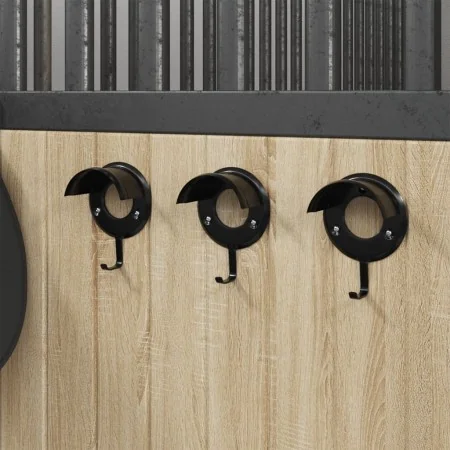 Soporte para bridas de pared hierro negro by , Horse rein accessories - Ref: Foro24-172445, Price: 17,68 €, Discount: %