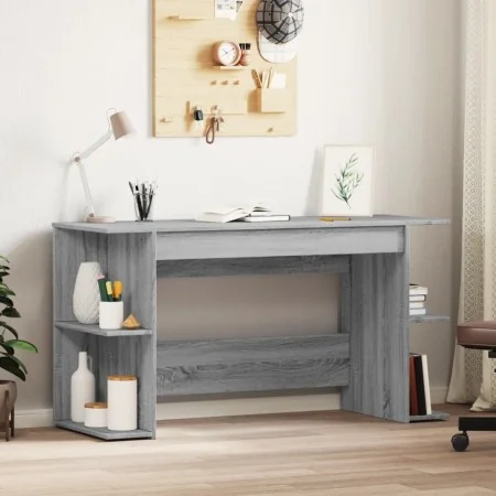 Escritorio madera de ingeniería gris Sonoma 140x50x75 cm by , Desks - Ref: Foro24-840553, Price: 96,35 €, Discount: %