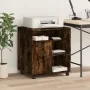 Soporte para impresora con ruedas roble ahumado 60x50x67 cm von , Drucker unterstützt - Ref: Foro24-840629, Preis: 89,32 €, R...