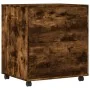 Soporte para impresora con ruedas roble ahumado 60x50x67 cm von , Drucker unterstützt - Ref: Foro24-840629, Preis: 89,32 €, R...