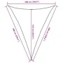 Toldo de vela triangular HDPE azul 160 g/m² 5x6x6 m de , Sombrillas - Ref: Foro24-311538, Precio: 38,80 €, Descuento: %