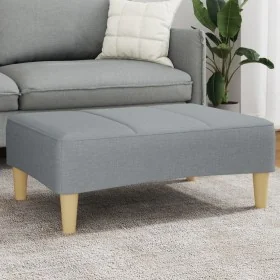 Reposapiés de tela gris claro 77x55x31 cm by , Ottomans - Ref: Foro24-4007371, Price: 68,64 €, Discount: %