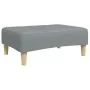 Reposapiés de tela gris claro 77x55x31 cm by , Ottomans - Ref: Foro24-4007371, Price: 68,59 €, Discount: %