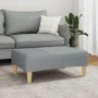 Reposapiés de tela gris claro 77x55x31 cm by , Ottomans - Ref: Foro24-4007371, Price: 68,59 €, Discount: %