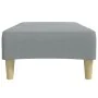 Reposapiés de tela gris claro 77x55x31 cm by , Ottomans - Ref: Foro24-4007371, Price: 68,59 €, Discount: %