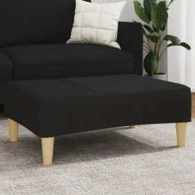 Black fabric footrest 77x55x31 cm by , Ottomans - Ref: Foro24-4007373, Price: 68,64 €, Discount: %