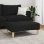 Fußstütze aus schwarzem Stoff 77x55x31 cm von , Osmanen - Ref: Foro24-4007373, Preis: 68,59 €, Rabatt: %
