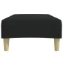 Black fabric footrest 77x55x31 cm by , Ottomans - Ref: Foro24-4007373, Price: 68,59 €, Discount: %