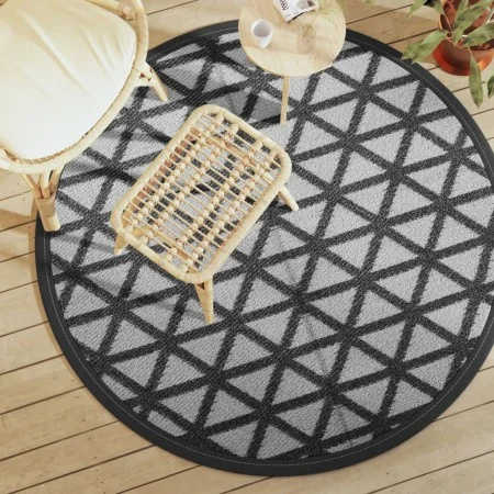 Alfombra de exterior ARAKIL negra Ø160 cm PP by , Outdoor protectors - Ref: Foro24-368463, Price: 31,70 €, Discount: %