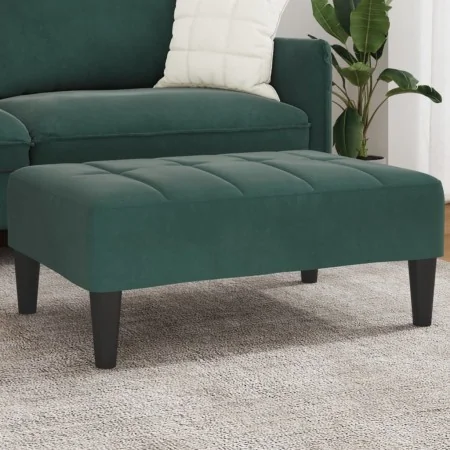 Fußstütze aus dunkelgrünem Samt 77x55x31 cm von , Osmanen - Ref: Foro24-4007386, Preis: 67,74 €, Rabatt: %