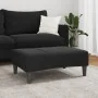 Reposapiés de terciopelo negro 77x55x31 cm de , Otomanas - Ref: Foro24-4007378, Precio: 67,25 €, Descuento: %