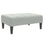 Fußstütze aus hellgrauem Samt 77x55x31 cm von , Osmanen - Ref: Foro24-4007384, Preis: 67,75 €, Rabatt: %
