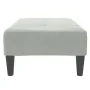 Light gray velvet footrest 77x55x31 cm by , Ottomans - Ref: Foro24-4007384, Price: 67,74 €, Discount: %