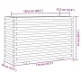Jardinera madera maciza de abeto Douglas 110x40x72 cm von , Töpfe und Pflanzgefäße - Ref: Foro24-3282642, Preis: 245,25 €, Ra...