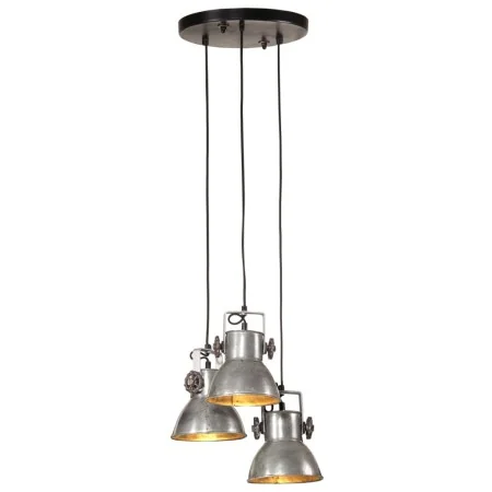 Lámpara colgante plateado vintage 25 W E27 30x30x100 cm de , Lámparas - Ref: Foro24-371855, Precio: 63,32 €, Descuento: %