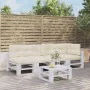 Cojines para sofá de palets 5 unidades tela crema by , Cushions for chairs and sofas - Ref: Foro24-3217136, Price: 148,65 €, ...