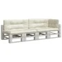 Cojines para sofá de palets 5 unidades tela crema by , Cushions for chairs and sofas - Ref: Foro24-3217136, Price: 148,65 €, ...